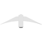 Ekena Millwork Bellingham Architectural Grade PVC Gable Bracket, 36"W x 9"H x 4"D x 4"F, 6/12 Pitch GBP036X09X0404BEL00 - alternate 4